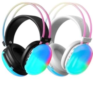 Kulak Üstü Kablosuz Bluetooth Kulaklık Unısex Renkli Işıklı Kulaklık