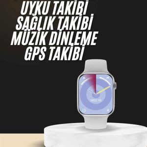 Akıllı Saat Kulaklık Hediyeli Uyku ve Sağlık Takibi Yapabilen Uzun Ömürlü