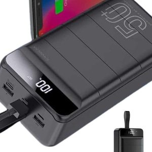 Hızlı Taşınabilir 50.000 Mah Powerbank Led Ekran Android ve İOS Uyumlu