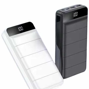 Powerbank 50.000 Mah Dijital Göstergeli Taşınabilir 4 Portlu Hızlı Powerbank