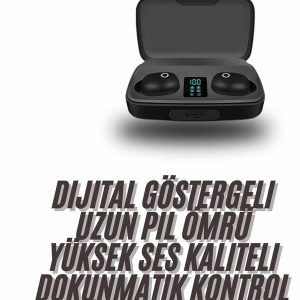 TWS Bluetooth Kulaklık 5.0 Bluetooth Bağlantılı Dokunmatik Kontrol Özelliği