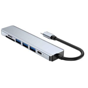 8 Portlu Macbook Çevirici Type C Hub SD TF USB Çoğaltıcı Ethernet