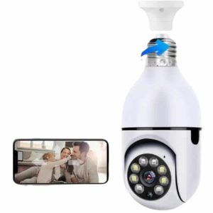 Wifi Güvenlik Kamerası Çift kameralı Ampule Takılabilir Sensörlü