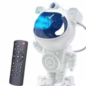 Gece Lambası Astronot Bluetooth Hoparlörlü Galaksi Işık Projektörü