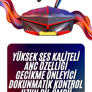 Bluetooth Kulaklık HD Ses Kaliteli Işıklı Metal Kasa Ios Android Uyumlu Mikrofonlu