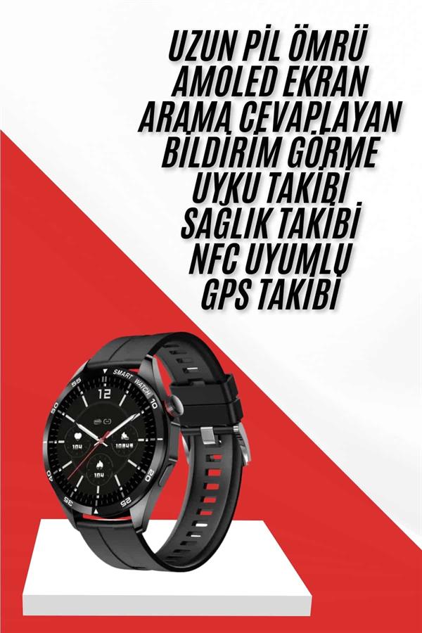 Akıllı Saat Ios Ve Android Tüm Telefonlara Uyumlu Çok Fonksiyonlu Amoled Ekran