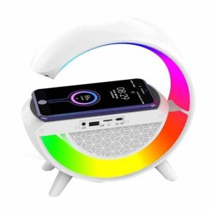 Bluetooth Hoparlör G Şekli Atmosfer Akıllı Rgb Lamba Wireless Kablosuz Şarj