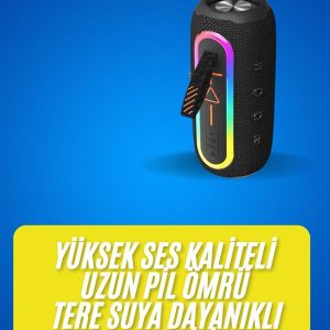 Bluetooth Hoparlör USB Şarjlı Uzun Pil Ömrü Android ve İOS Uyumlu Renkli