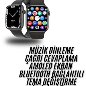 Plastik Kordonlu Kalp Atışı Uyku Takibi ve Çağrı Cevaplayabilen Akıllı Saat