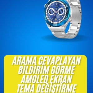 2025 Model Yuvarlak Ekran Android ve İOS Uyumlu GPS Takibi Yapabilen Akıllı Saat