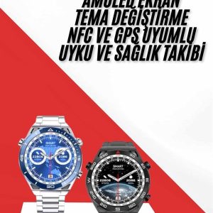 Akıllı Saat 1.62 İnç Ultimate Nabız Sensörlü Sesli Görüşme Yapabilen