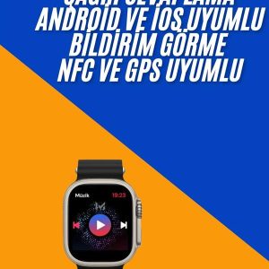 Akıllı Saat Çok Fonksiyonlu Unısex Sosyal Medya Girişli Bluetooth Bağlantılı