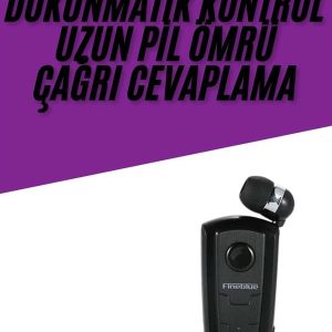 Yaka Kulaklığı Andorid Tüm Cep Telefonlarına Uyumlu Mikrofonlu Titreşimli Makaralı