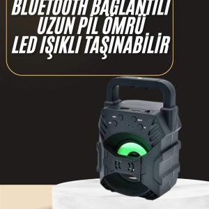Bluetooth Hoparlör Android ve İOS Uyumlu Ses Bombası USB Girişli Taşınabilir
