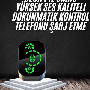 Yeni Nesil Bluetooth Kulaklık Çağrı Cevaplayabilen Dijital Göstergeli Powerbankli