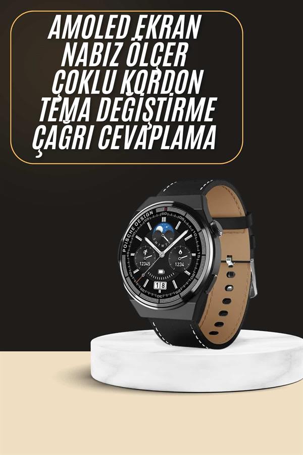 Çoklu Kordon Hediyeli Akıllı Saat Çağrı Cevaplama Müzik Dinleme Dokunmatik Ekran