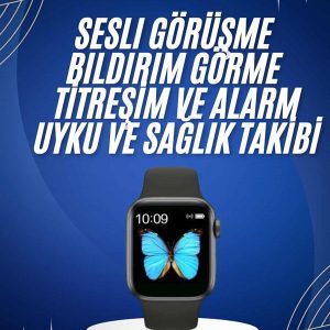 Arama Cevaplayabilen Akıllı Saat Bluetooth Bağlantılı Sosyal Medya Girişli