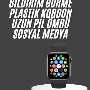 Akıllı Saat Çok Fonksiyonlu Uyku Takibi Adımsayar Nabız Ölçer Arama Cevaplayan