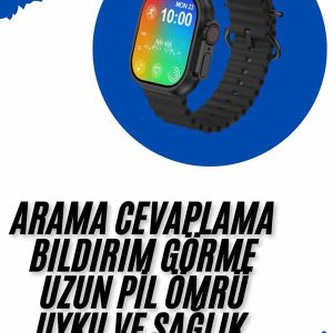 Akıllı Saat Sağlık Takibi Kalp Atışı Adımsayar Ultra Yeni Nesil nefes Egzersizi