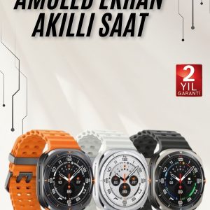 Akıllı Saat Müzik Dinleme Nabız Ölçer NFC ve GPS Uyumlu Sesli Asistan