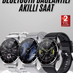 Akıllı Saat Amoled Ekran Bluetooth Bağlantılı Sesli Görüşme Nabız Ölçer