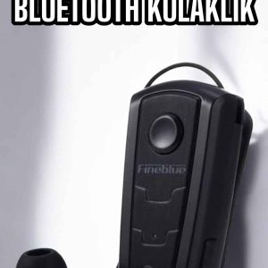 Makaralı Bluetooth Kulaklık Çağrı Cevaplama Kablolu Uzun Pil Ömrü