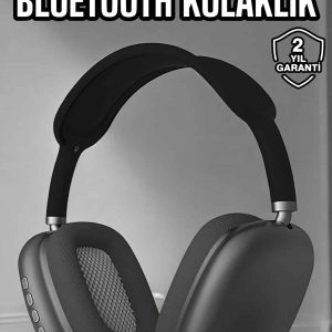 P9 Plus Hi-fi Ses Kalitesi Ayarlanabilir Mikrofonlu Bluetooth Kulaklık Siyah