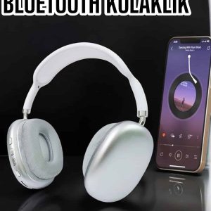 P9 Plus Kablosuz Kulak Üstü Bluetooth Kulaklık Beyaz Mikrofonlu Kulaküstü Kablosuz Kulaklık
