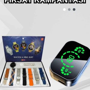 Dokunmatik Akıllı Saat Yeni Nesil Kulaklık Kampanyası Bluetooth Bağlantılı ANC Özelliği