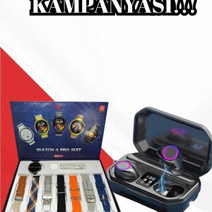 2025 Model Çok Kordonlu Akıllı Saat ve Bluetooth Kulaklık El Fenerli