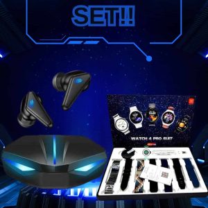 Gamer Kulaklık ve Çok Kordonlu Akıllı Saat Gürültü Önleyici GPS Desteği