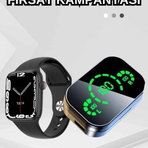 Dokunmatik Akıllı Saat Yeni Nesil Kulaklık Kampanyası ANC Özelliği Yüksek Ses Kaliteli