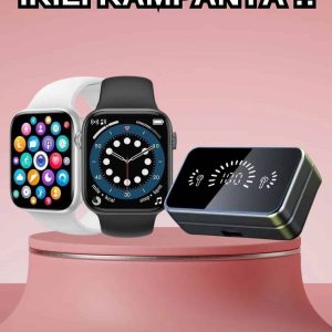 Powerbank Bluetooth Kulaklık Ve Yeni Model Akıllı Saat Seti ANC Özelliği Dokunamatik