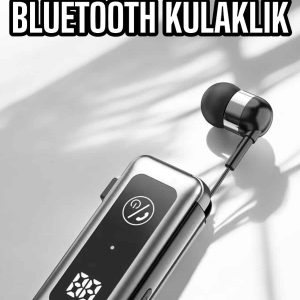 Makaralı Bluetooth Kulaklık Kulak İçi Dijital Göstergeli Yüksek Ses Kaliteli