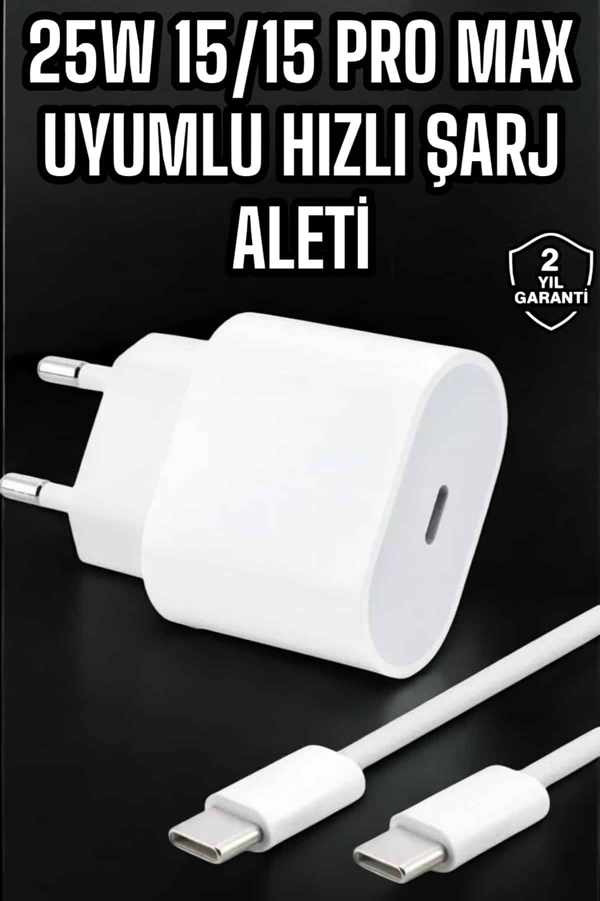 Güç Adaptörü ve Kablosu Şarj Aleti 15/15 Pro Max Uyumlu Hızlı Şarj