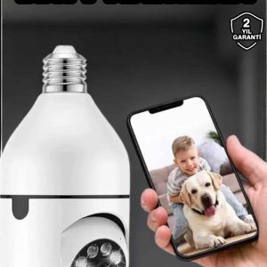 Güvenlik Kamerası Wifi Kamera Duylu Ev Kamerası Wifi Bağlantılı Dönebilen