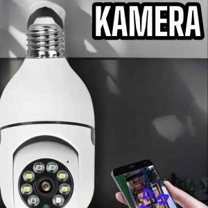 Wifi Kamera Duylu Ampul Görünümlü 360 Derece Dönebilen Ev Kamerası