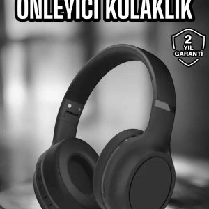 Kulak Üstü Kablosuz Bluetooth Kulaklık Gürültü Önleyici Ayarlanabilir