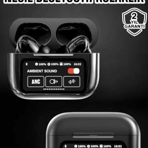 Bluetooth Kulaklık Kablosuz Ekranlı ANC/ENC Destekli Dokunmatik
