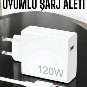 120W Şarj Aleti Type-C Uyumlu Turbo Şarj Aleti