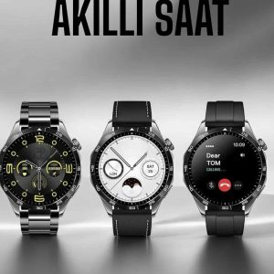 Akıllı Saat Metal Kordonlu GPS ve NFC Uyumlu Arama Cevaplayan