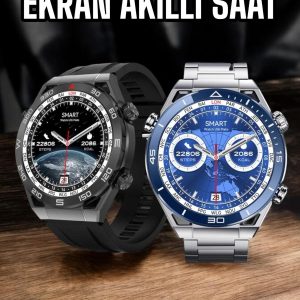 Akıllı Saat Yeni Nesil 2024 Model Metal Kordonlu Bluetooth Bağlantılı