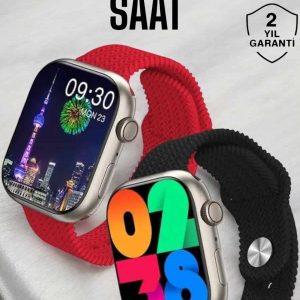 Akıllı Saat Tema Değiştirme Uyku ve Sağlık Takibi Bluetooth Bağlantılı