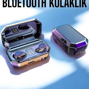 Dijital Göstergeli Bluetooth Bağlantılı Kulaklık Dokunmatik Kontrol