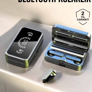 Aynalı Bluetooth Kulaklık Telefon Standlı Dijital Göstergeli