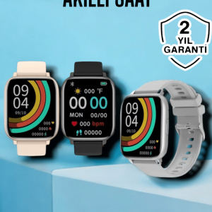 Titreşimli Sağlık Takipli Yeni Nesil Akıllı Saat 400mAh Batarya Kapasiteli