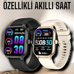 Suya Dayanıklı Bluetooth Akıllı Saat GPS Adımsayar Nabız & Sağlık Takibi