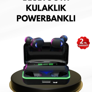 E10 Kablosuz Bluetooth Kulaklık – 3D Ses Powerbank Şarj Kutusu