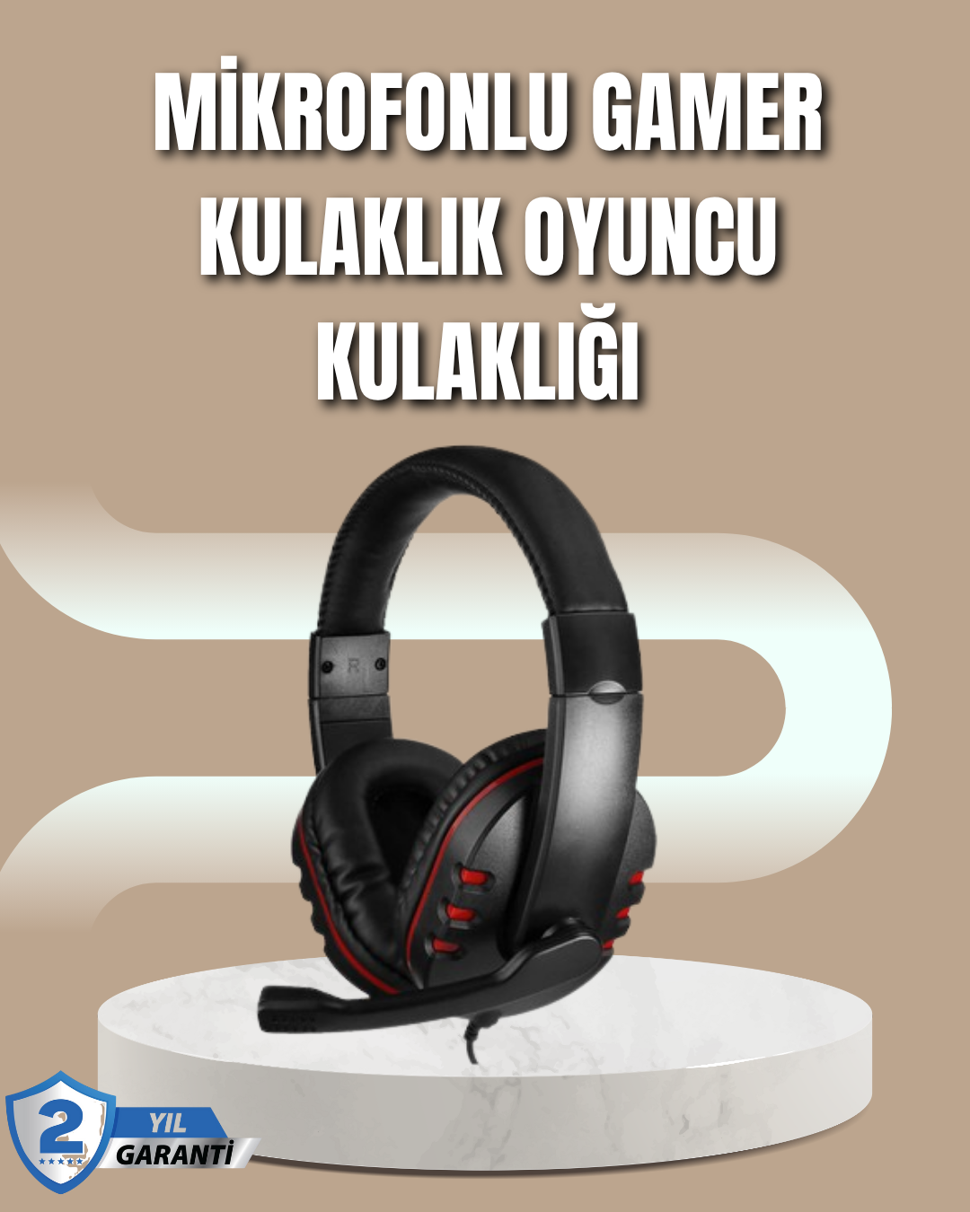 Mikrofonlu Oyun Kulaklığı – Mavi Işıklı Uzun Süre Konforlu Kullanım