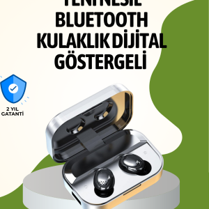 Gerçek Kablosuz Kulaklık – Bluetooth 5.0 Şarj Kutulu Parmak İzi Kontrollü